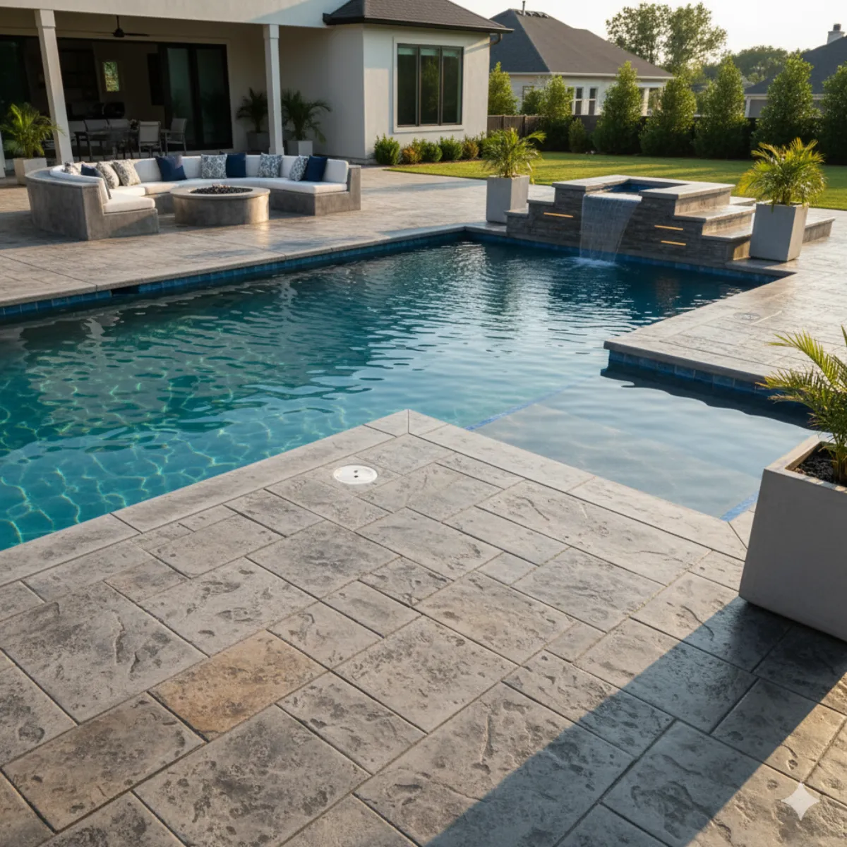 Concrete patio