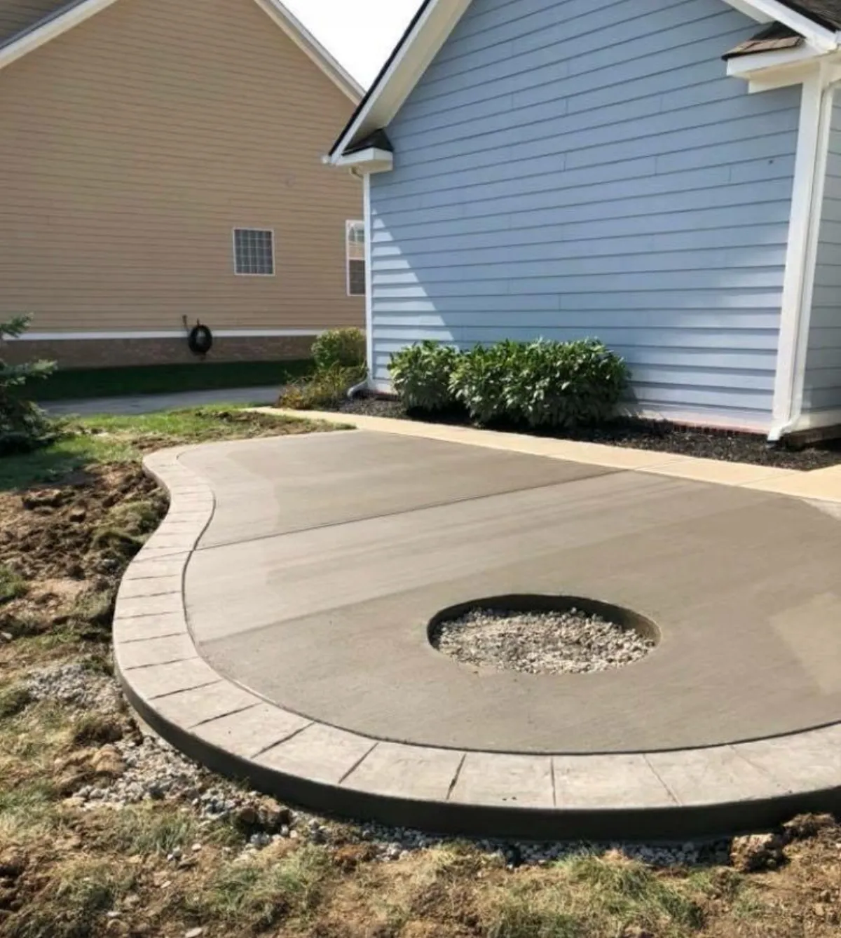 Concrete patio