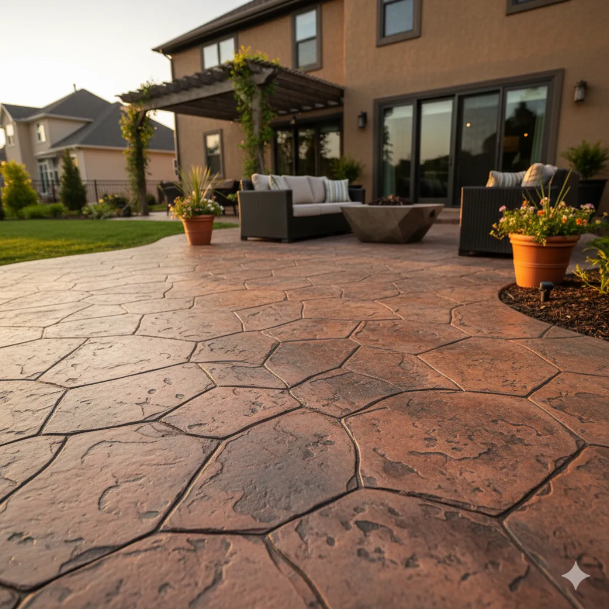 Stamped concrete