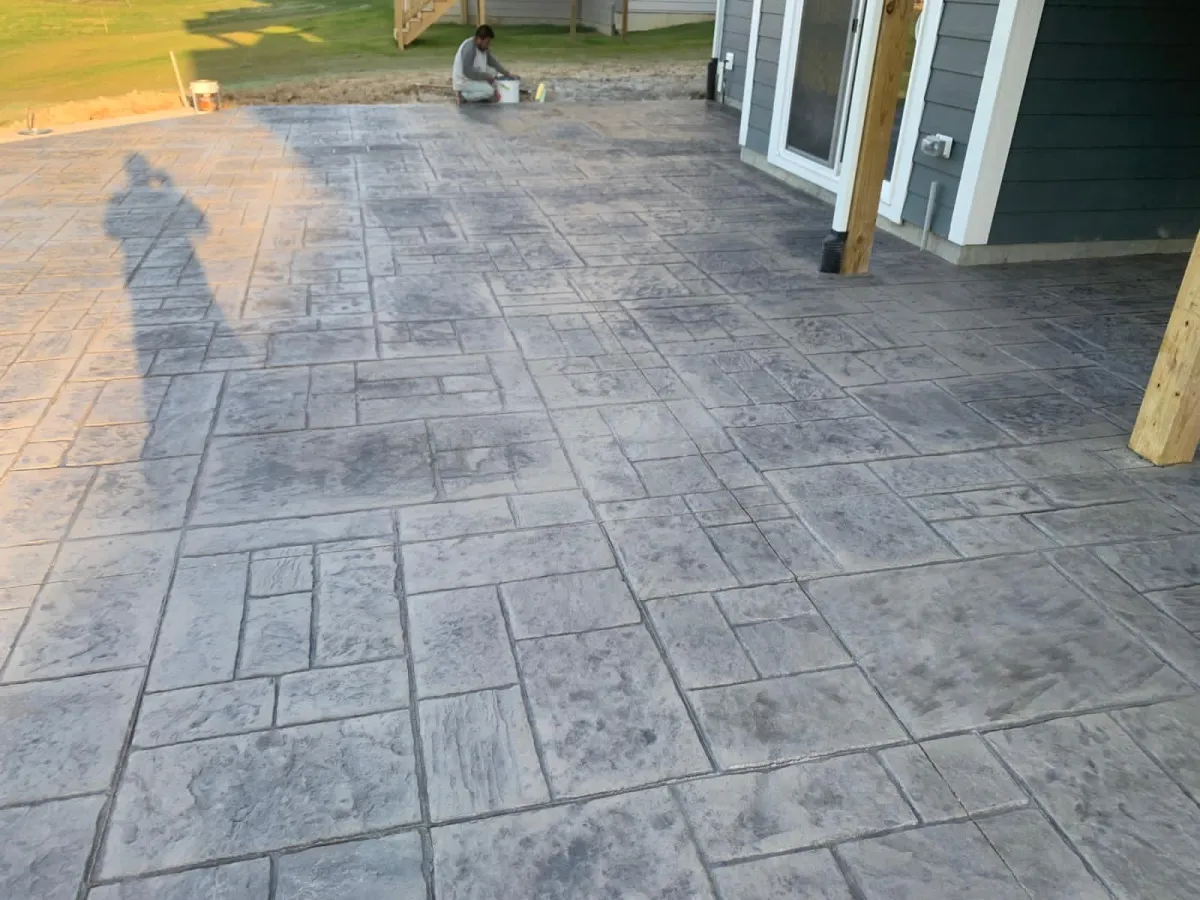 Stamped concrete