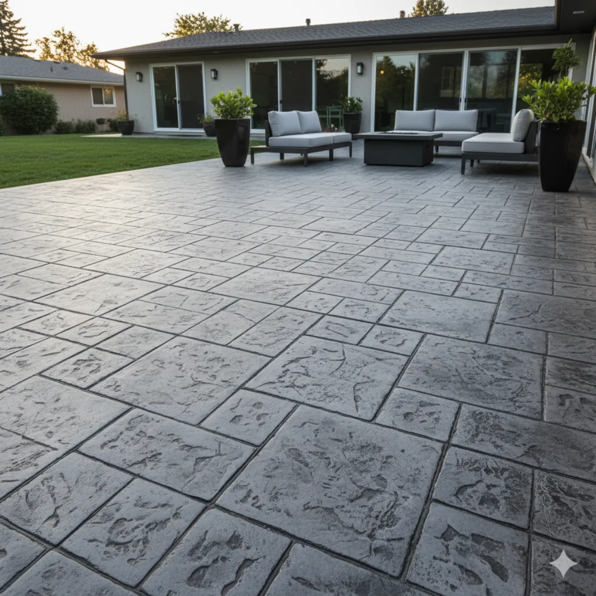 Stamped concrete